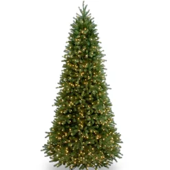 Discount National Tree Company 9 ft. Pre-Lit Jersey Fraser Fir Slim Tree with Clear Lights