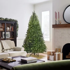 Hot National Tree Company 7.5 ft. Pre-Lit Jersey Fraser Fir Medium Tree with Dual Color LED Lights