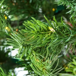 Sale National Tree Company 10 ft. Pre-Lit Lark Pine Feel Real Medium Tree with Warm White LED Rice Lights