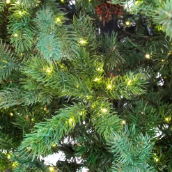 Sale National Tree Company 10 ft. Pre-Lit Lark Pine Feel Real Medium Tree with Warm White LED Rice Lights
