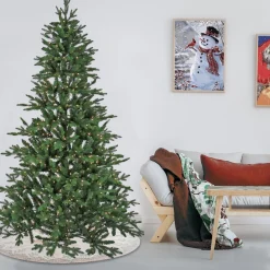 Clearance National Tree Company 7.5 ft. Pre-Lit Merryweather Fir Feel Real Tree with Clear Lights