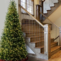 Best National Tree Company 10 ft. Pre-Lit Natural Fraser Slim Fir Tree with Clear Lights