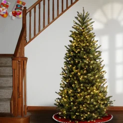Outlet National Tree Company 7.5 ft. Pre-Lit Natural Fraser Fir Slim Tree with Clear Lights