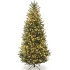 Clearance National Tree Company 9 ft. Pre-Lit Natural Fraser Fir Slim Tree with Clear Lights