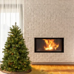 National Tree Company 5 ft. Pre-Lit Newberry Spruce Tree with Dual Color LED Lights