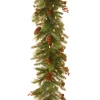 New National Tree Company 6 ft. Pre-Lit Noelle Garland with Warm White LED Lights
