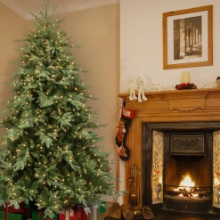 Hot National Tree Company 7.5 ft. Pre-Lit Nordic Spruce Medium Tree with Clear Lights