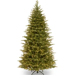 Best National Tree Company 6.5 ft. Pre-Lit Nordic Spruce Slim Tree with Clear Lights