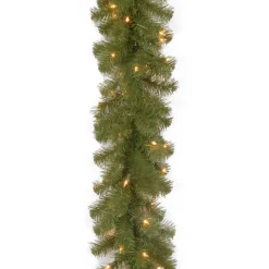 Hot National Tree Company 9 ft. Pre-Lit North Valley Spruce Garland with Dual Color LED Lights