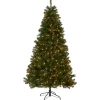 Online National Tree Company 6.5 ft. Pre-Lit North Valley Spruce Tree with Clear Lights