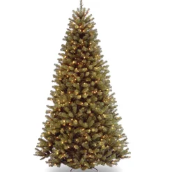 Online National Tree Company 6.5 ft. Pre-Lit North Valley Spruce Tree with Clear Lights