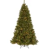 Sale National Tree Company 7.5 ft. Pre-Lit North Valley Spruce Tree with Clear Lights