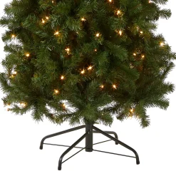 National Tree Company 7.5 ft. Pre-Lit North Valley Spruce Pencil Slim Tree with Clear Lights