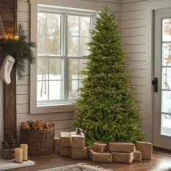 Online National Tree Company 7.5 ft. Pre-Lit Northern Fraser Tree with Clear Lights