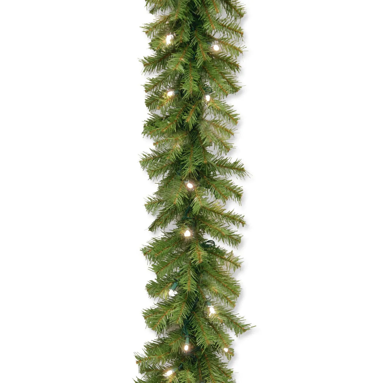 Outlet National Tree Company 9 ft. Pre-Lit Norwood Fir Garland with Warm White LED Lights