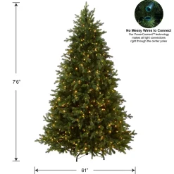 Outlet National Tree Company 7.5 ft. Pre-Lit Princeton Fraser Fir Tree with PowerConnect and 800 Dual Color LED Lights