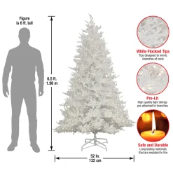 Sale National Tree Company 6.5 ft. Pre-Lit Sea Coral Tree with Warm White LED Lights
