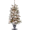 Best National Tree Company 4 ft. Pre-Lit Snowy Camden Tree with Clear Lights