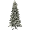 Hot National Tree Company 7.5 ft. Pre-Lit Snowy Vintin Fir Tree with LED Lights