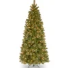 National Tree Company 7.5 ft. Pre-Lit Tacoma Pine Slim Tree with Clear Lights
