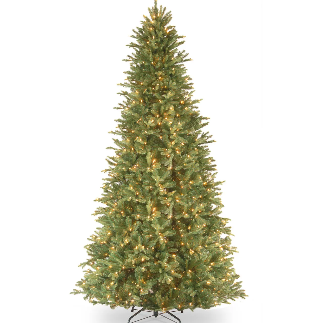 Clearance National Tree Company 12 ft. Pre-Lit Tiffany Fir Slim Tree with Clear Lights