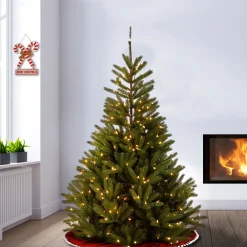 Discount National Tree Company 7.5 ft. Pre-Lit Topeka Spruce Tree with Clear Lights