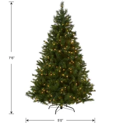 Best National Tree Company 7.5 ft. Pre-Lit Winchester Pine Tree with Clear Lights