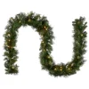 Online National Tree Company 9 ft. Pre-Lit Winchester Pine Garland with Clear Lights