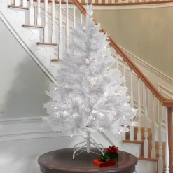 Hot National Tree Company 4.5 ft. Pre-Lit Winchester White Pine Tree with Clear Lights