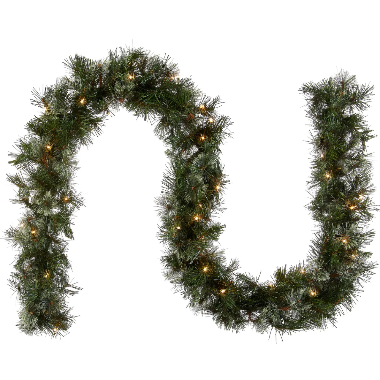 Outlet National Tree Company 9 ft. Pre-Lit Wispy Willow Garland with Clear Lights