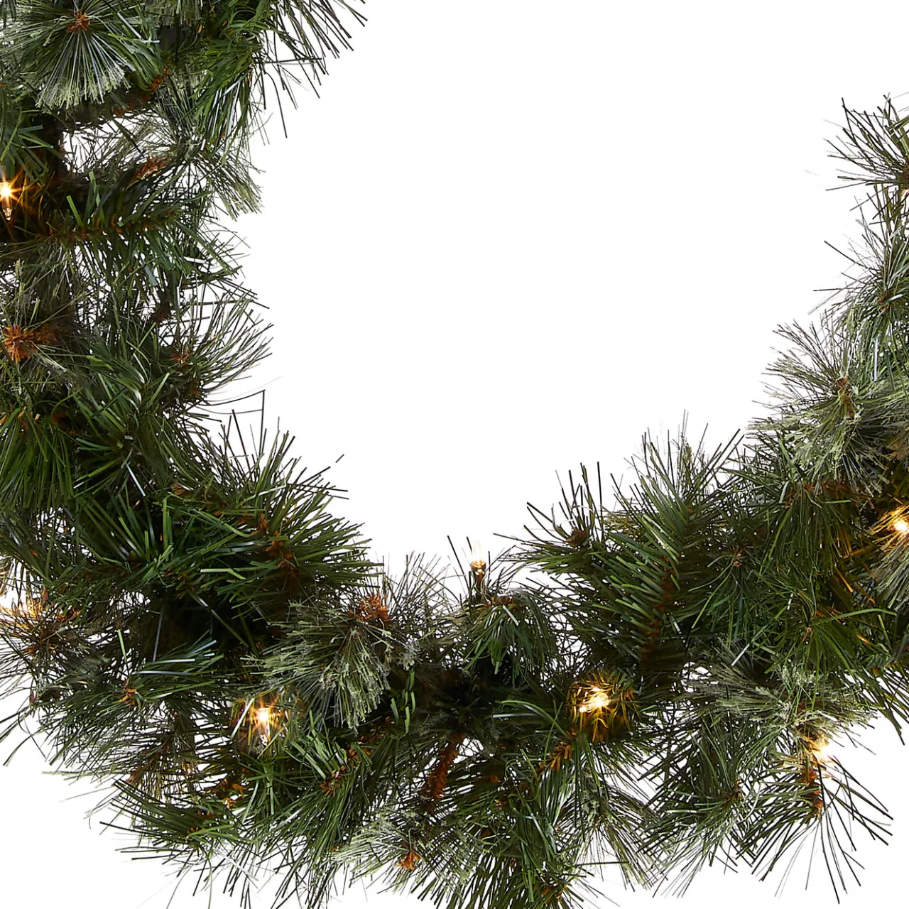 Outlet National Tree Company 9 ft. Pre-Lit Wispy Willow Garland with Clear Lights