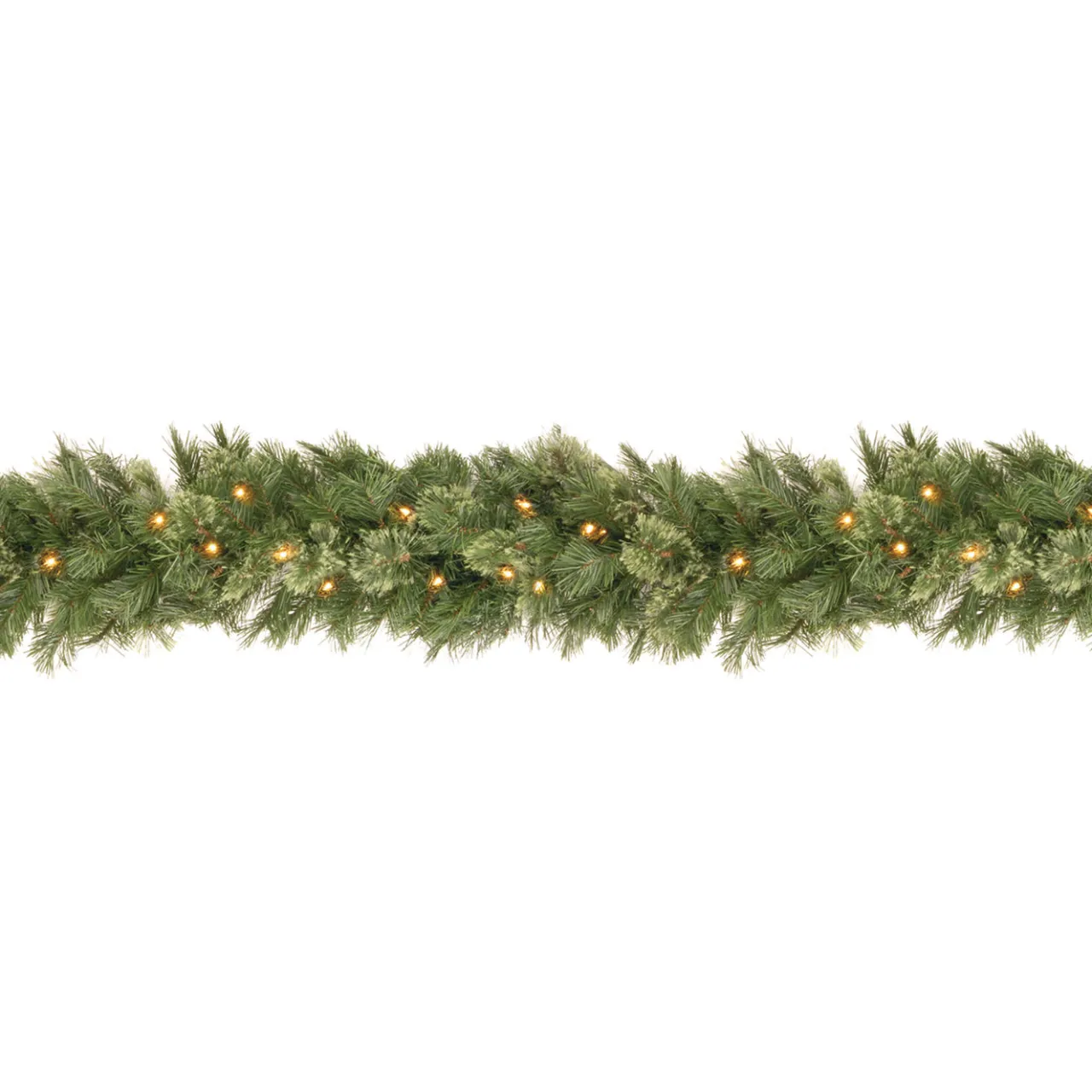 Outlet National Tree Company 9 ft. Pre-Lit Wispy Willow Garland with Clear Lights