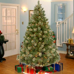 Hot National Tree Company 7.5 ft. Pre-Lit Wispy Willow Grande Medium Tree with Clear Lights