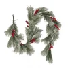 Discount National Tree Company 8 ft. Snowy Pine Berry Plastic Garland