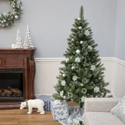 Discount National Tree Company 6 ft. Snowy Sierra Spruce Tree