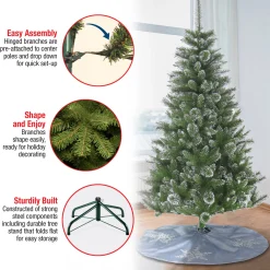 Discount National Tree Company 6 ft. Snowy Sierra Spruce Tree