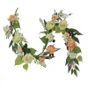 Hot National Tree Company 6 ft. Spring Garland with Rose Blooms, Lavender, Berry Clusters, Leafy Greens