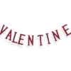 Hot National Tree Company 6 ft. Valentine's Banner Decorated with Red Glitter