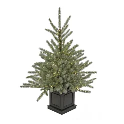 Best National Tree Company 4 ft.Pre-Lit Aberdeen Blue Spruce Tree