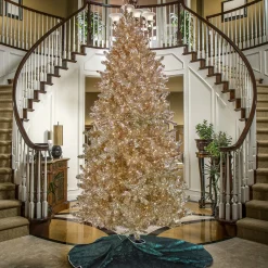 Sale National Tree Company 10 ft.Pre-Lit Christmas Platinum Tree