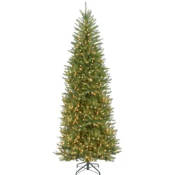 Best National Tree Company 10 ft.Pre-Lit Dunhill Fir Slim Tree with Clear Lights