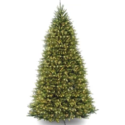 Hot National Tree Company 10 ft.Pre-Lit Dunhill Fir Tree with PowerConnect Dual Color LED Lights