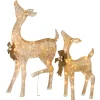 Discount National Tree Company 38 in. and 28 in. Pre-Lit Fawn with Doe Decoration