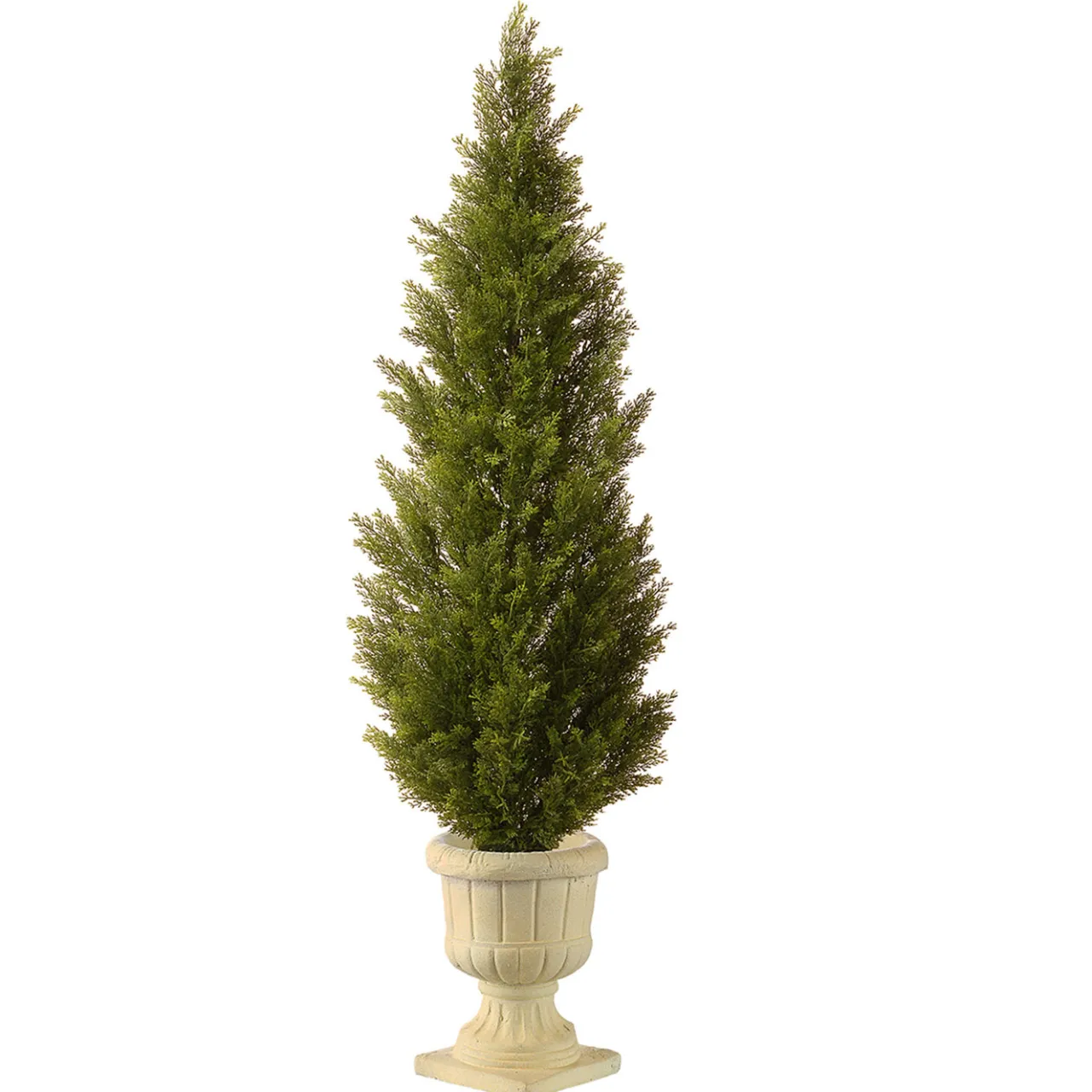 Online National Tree Company 60 in. Arborvitae Topiary Tree in Decorative Urn