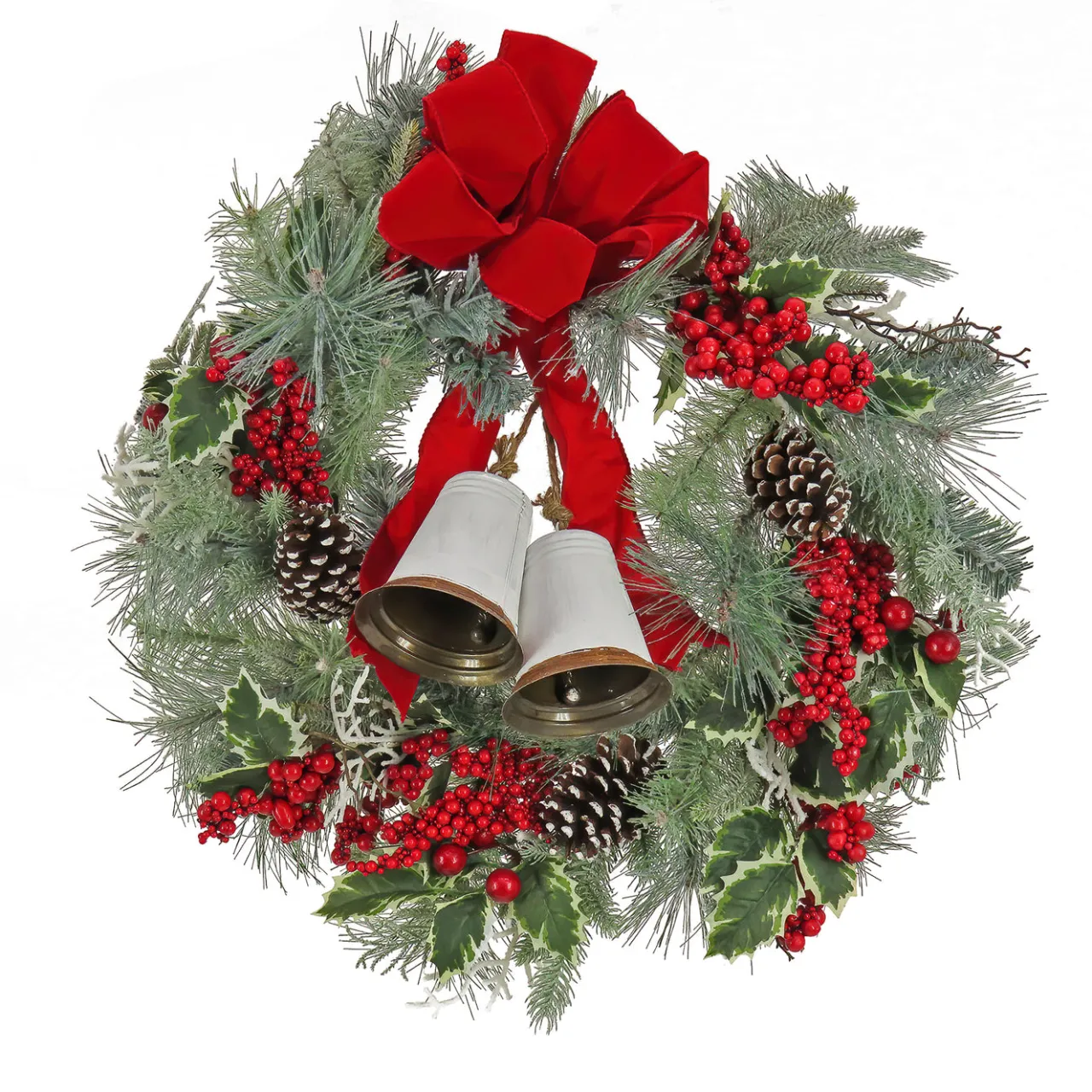 National Tree Company 26 in. Berry Pine Plastic Wreath