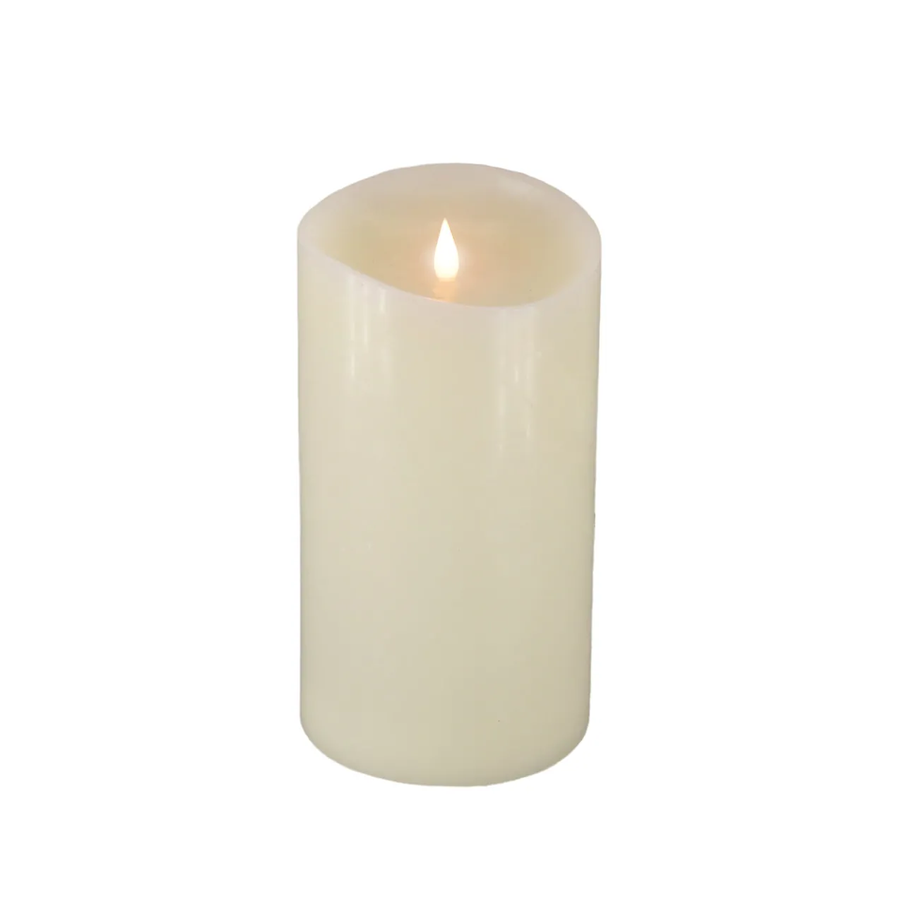 Online National Tree Company 5 in. by 9 in. HGTV Home Collection Flameless Heritage Pillar Candle, Ivory
