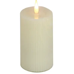 Online National Tree Company 5 in. by 11 in. HGTV Home Collection Flameless Georgetown Pillar Candle, Ivory