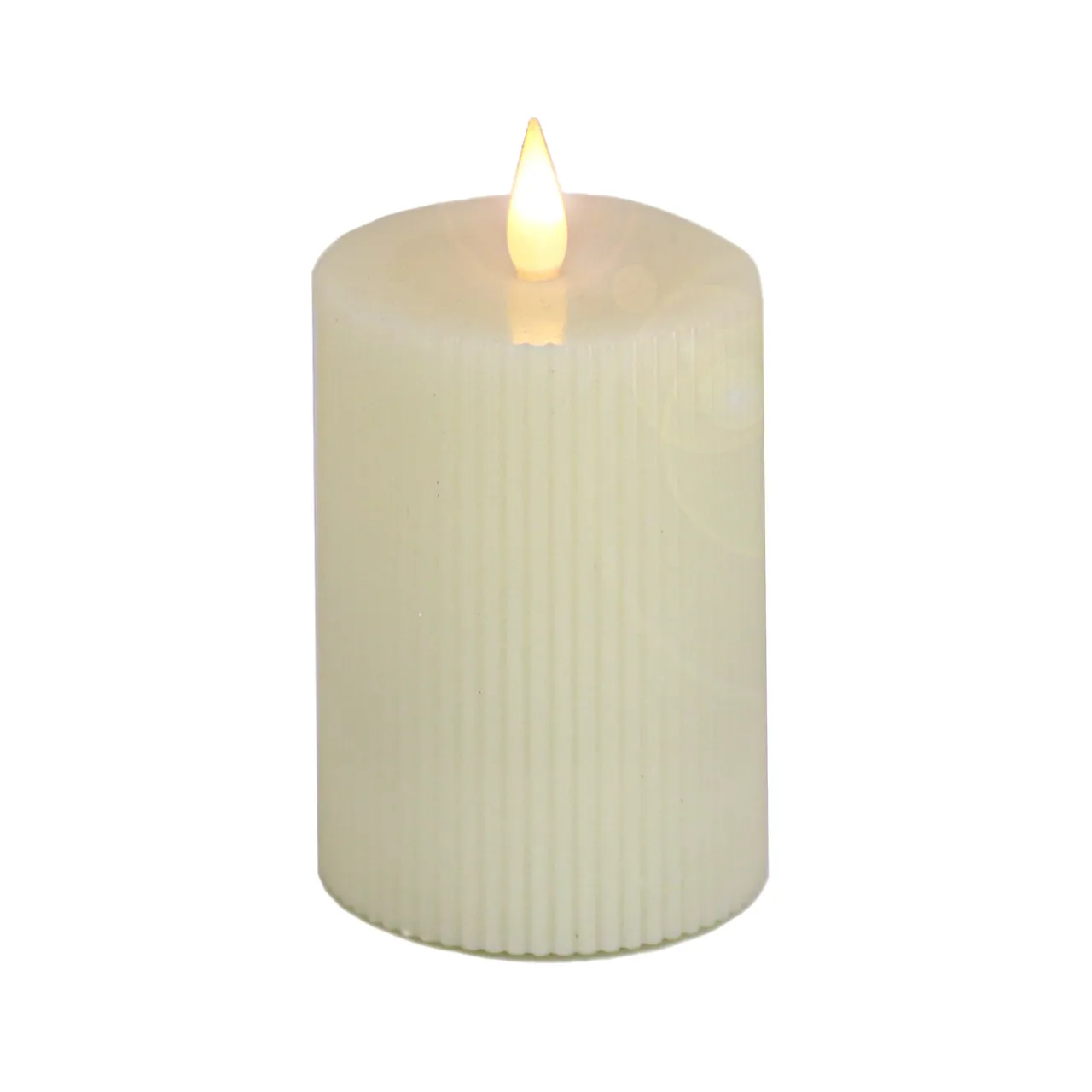 Hot National Tree Company 3 in. by 7 in. HGTV Home Collection Flameless Georgetown Pillar Candle, Ivory