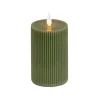 Sale National Tree Company 3 in. by 9 in. HGTV Home Collection Flameless Georgetown Pillar Candle, Dk Green