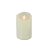 Clearance National Tree Company 4 in. by 6 in. HGTV Home Collection Flameless Heritage Pillar Candle, Ivory